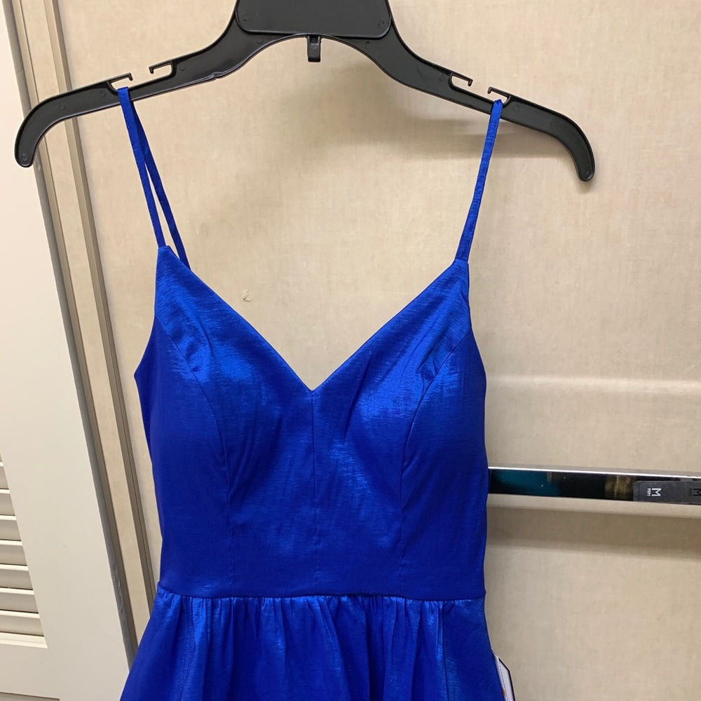 Blue High low dress